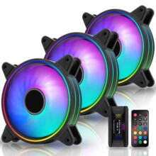  Комплект вентилатори EZDIY-FAB Moonlight Black RGB PWM 120mm - 3 Pack 792830 EZ-EZDPI117-6 на топ цена - PIC.bg