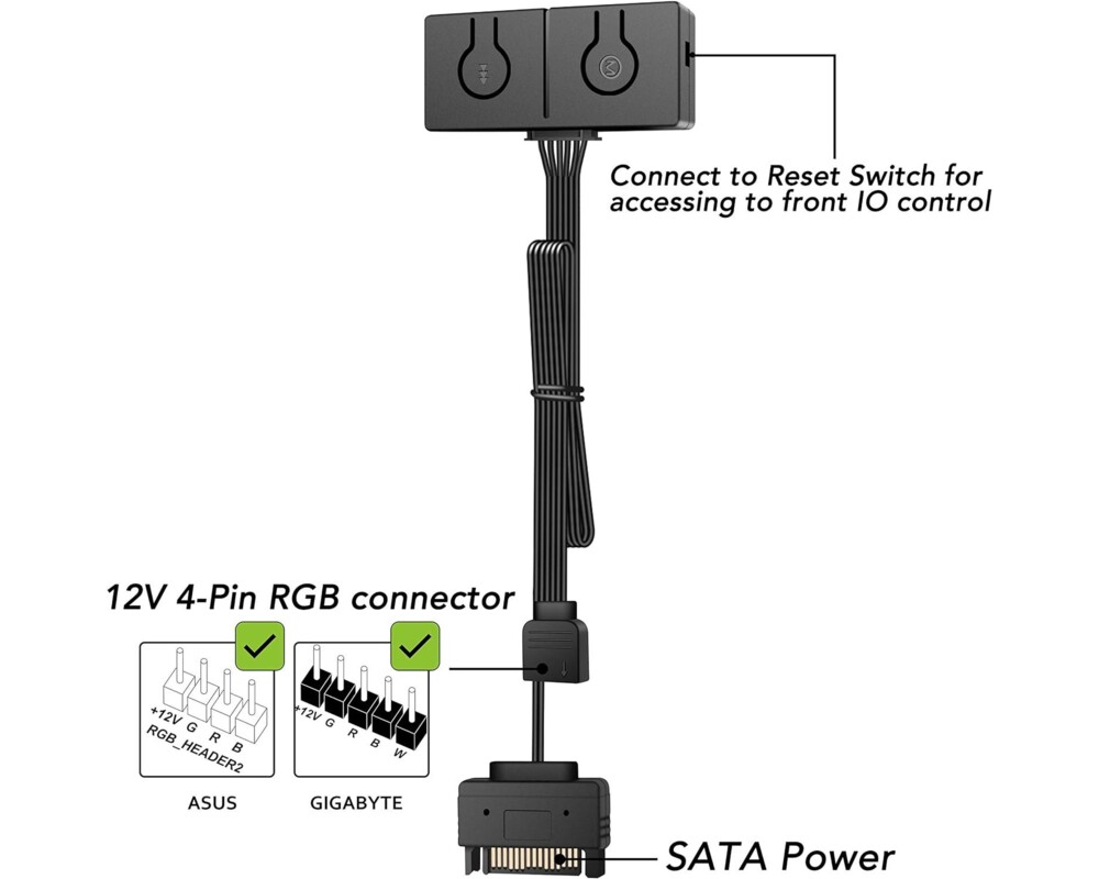 Контролер Конвертор EZDIY-FAB 12V към 5V RGB 6