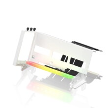  Брекет за вертикален монтаж на 45° GPU EZDIY-FAB ARGB PCIe 4.0 Riser Cable - Бял 792854 EZ-YIHPI333-19 на топ цена - PIC.bg