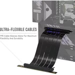 Кабел EZDIY-FAB Riser Cable Right Angle 200mm PCI-E x16 4.0 2