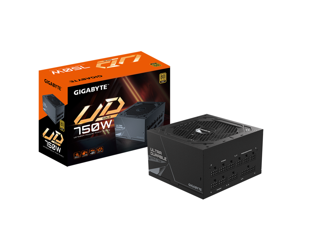 Захранване Gigabyte UD750GM, 80 Plus, Gold,750W, Modular 7