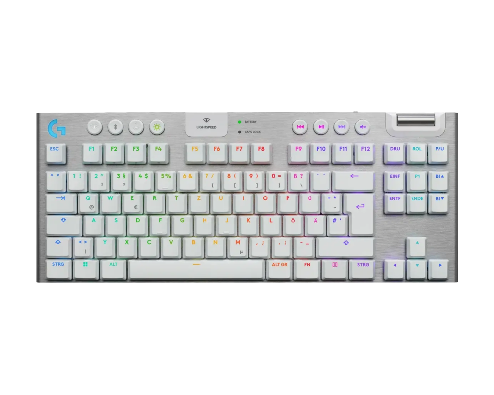 Клавиатура Logitech G915 X LIGHTSPEED TKL Low-Profile Wireless Gaming Keyboard - WHITE - US INT`L - EMEA28i-935 8
