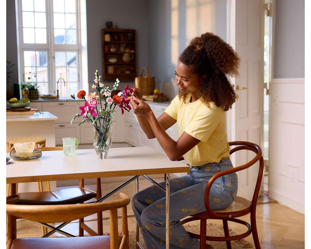 Конструктор LEGO  Botanicals - Beautiful Pink Flower Bouquet , 10342 5