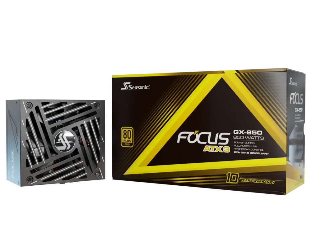 Захранване SEASONIC FOCUS GX-850 White - 850W 80+ Gold, ATX 3.1, PCIe 5.1, Fully Modular 17