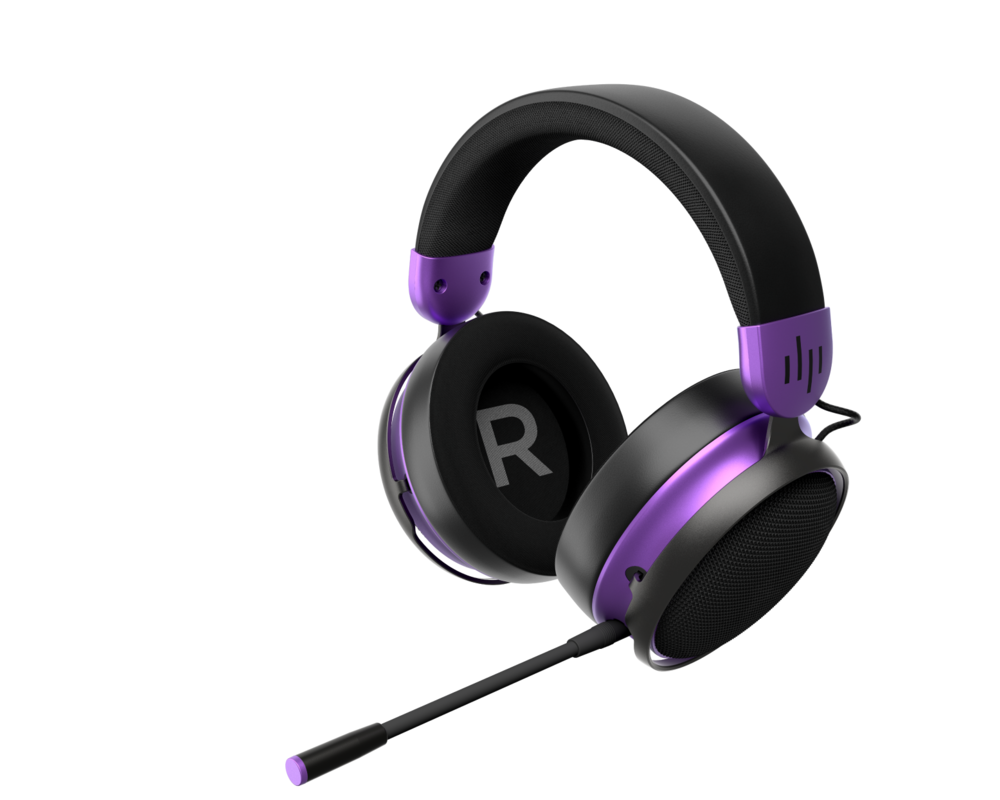 Слушалки Геймърски безжични слушалки Dark Project Sono Wireless - Black/Violet 2