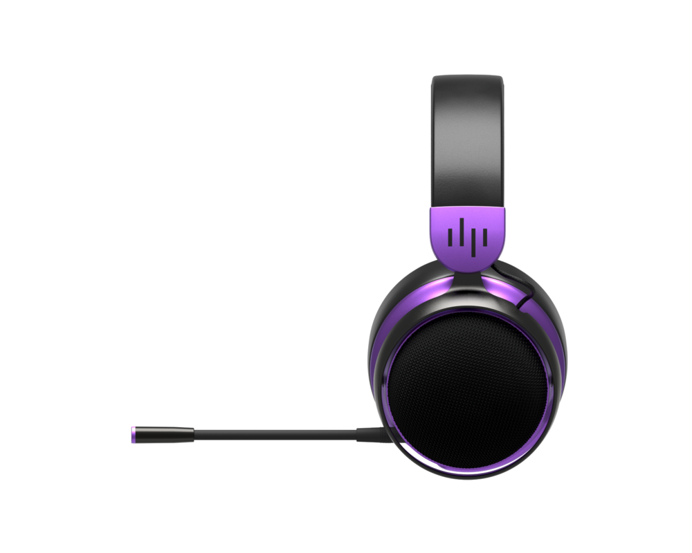 Слушалки Геймърски безжични слушалки Dark Project Sono Wireless - Black/Violet 6