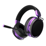 <span>Слушалки</span> Геймърски безжични слушалки Dark Project Sono Wireless - Black/Violet <span class='catalog-num-in-name'>FSH-DPP-HS-SONO-W-BLACK</span> - 
