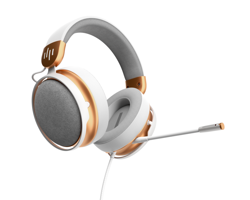 Слушалки Геймърски слушалки Dark Project Sono Wired - White/Gold 3