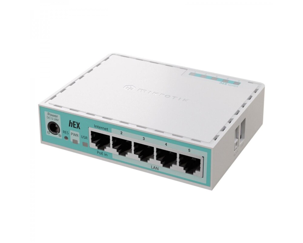 Рутер MikroTik 10/100/1000Mbit, PoE, RAM - 512 MB, USB - А, RouterOS v7, License level 4 2