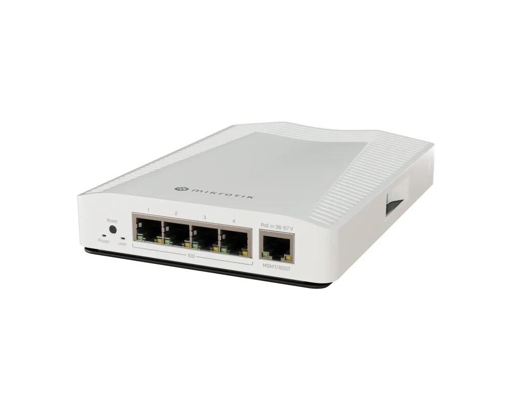 Switch (Комутатор) Суич MikroTik -CRS304-4XG-IN, 1 x Gigabit Ethernet ports, 4 x 10G, PoE in:802.3af/at