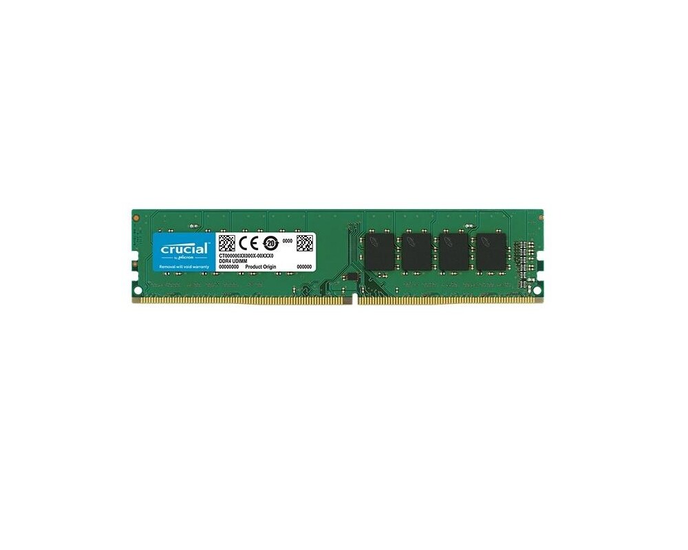 Памет Crucial single rank, 4GB DDR4 PC4-19200 2400Mhz CT4G4DFS824A 2