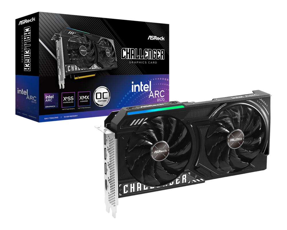 Видеокарта Asrock Intel Arc B570 Challenger 10GB OC 11