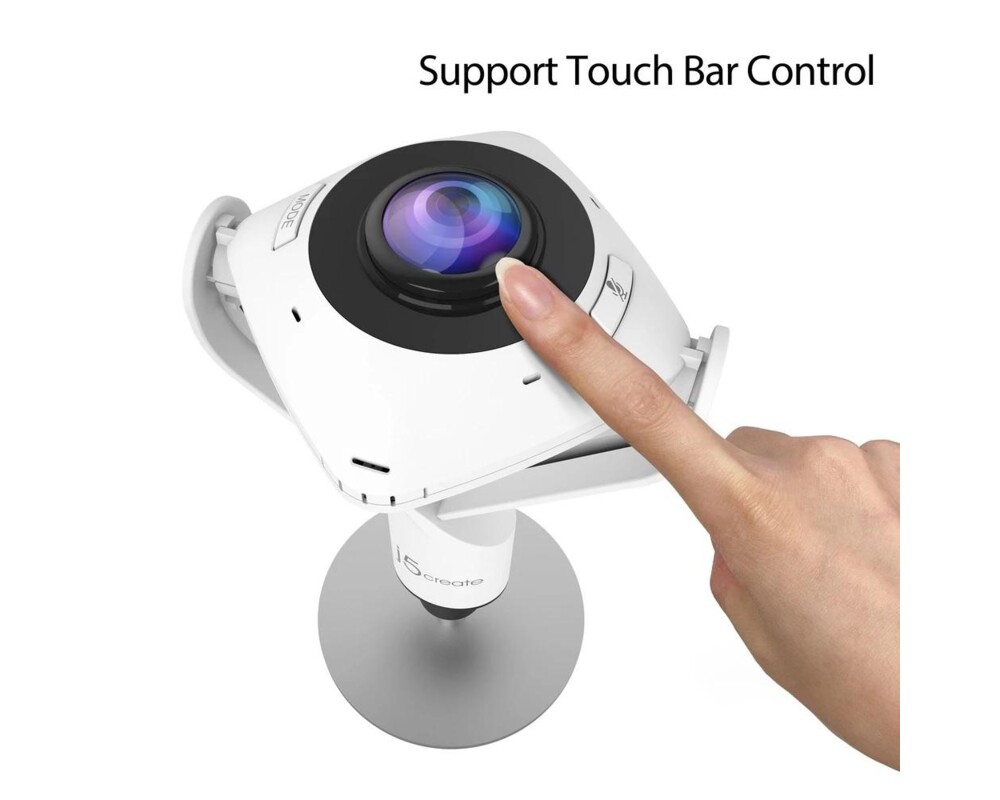 Уеб камера j5create JVCU360 All Around UltraHD,1080p, микрофон, USB, 360° 3