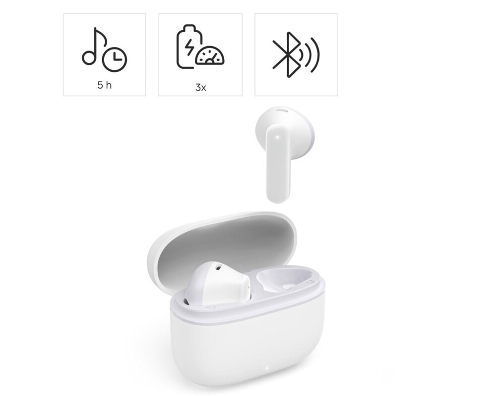 Слушалки Hama Блутут слушалки "Freedom Light II", Bluetooth, TWS, бял 7