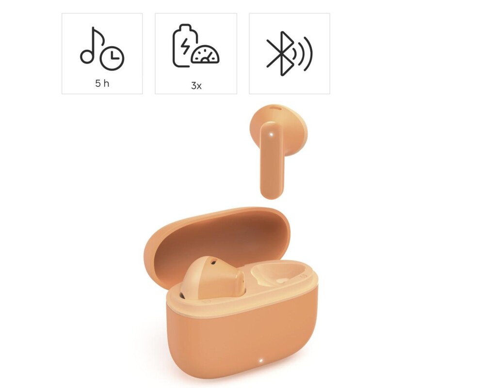 Слушалки Hama Блутут слушалки "Freedom Light II", Bluetooth, TWS, Оранжев 7