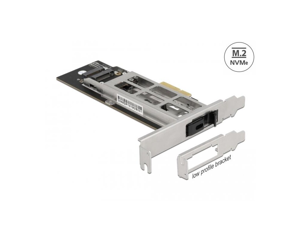 Стойка Подвижна стойка Delock PCI Express Card за 1 x M.2 NMVe SSD, Нисък профил 2