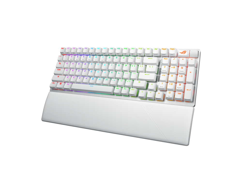 Клавиатура Геймърска безжична Клавиатура ASUS ROG Strix Scope II 96 - Moonlight White 4