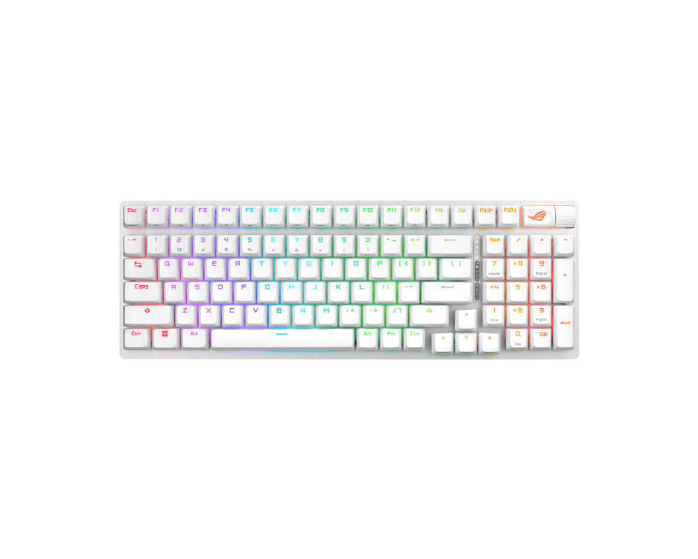 Клавиатура Геймърска безжична Клавиатура ASUS ROG Strix Scope II 96 - Moonlight White 3