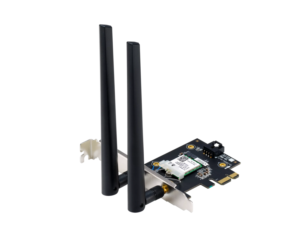 Мрежова карта адаптер ASUS PCE-BE6500 WiFi 7 PCI-e две външни антени и Bluetooth 5.4 2