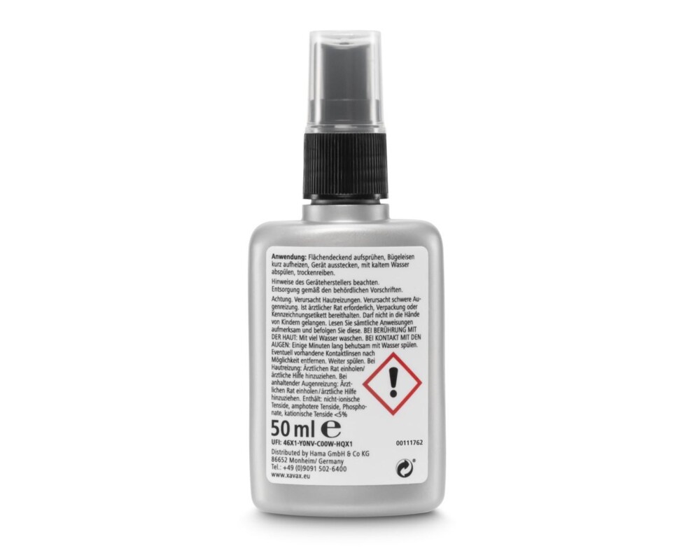 Почистващ продукт Xavax Почистващ спрей за ютии 50 ml 3