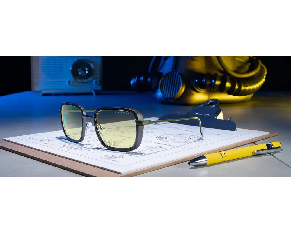 Очила за компютър GUNNAR Fallout Vault 33 Gunmetal/Olive - Amber 5