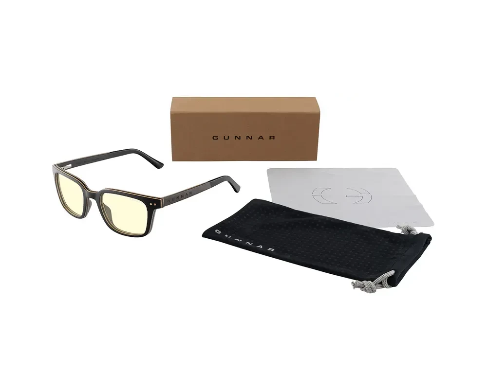 Очила за компютър Компютърни очила GUNNAR Muir Ebony (wood), Amber 6