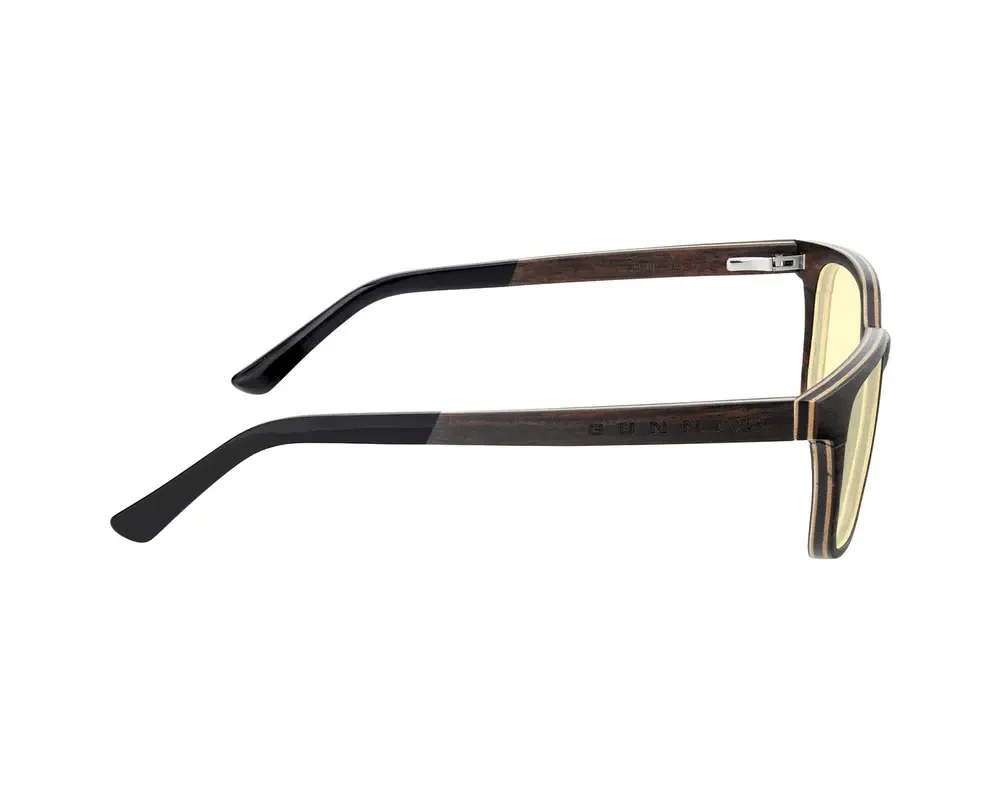 Очила за компютър Компютърни очила GUNNAR Muir Ebony (wood), Amber 7