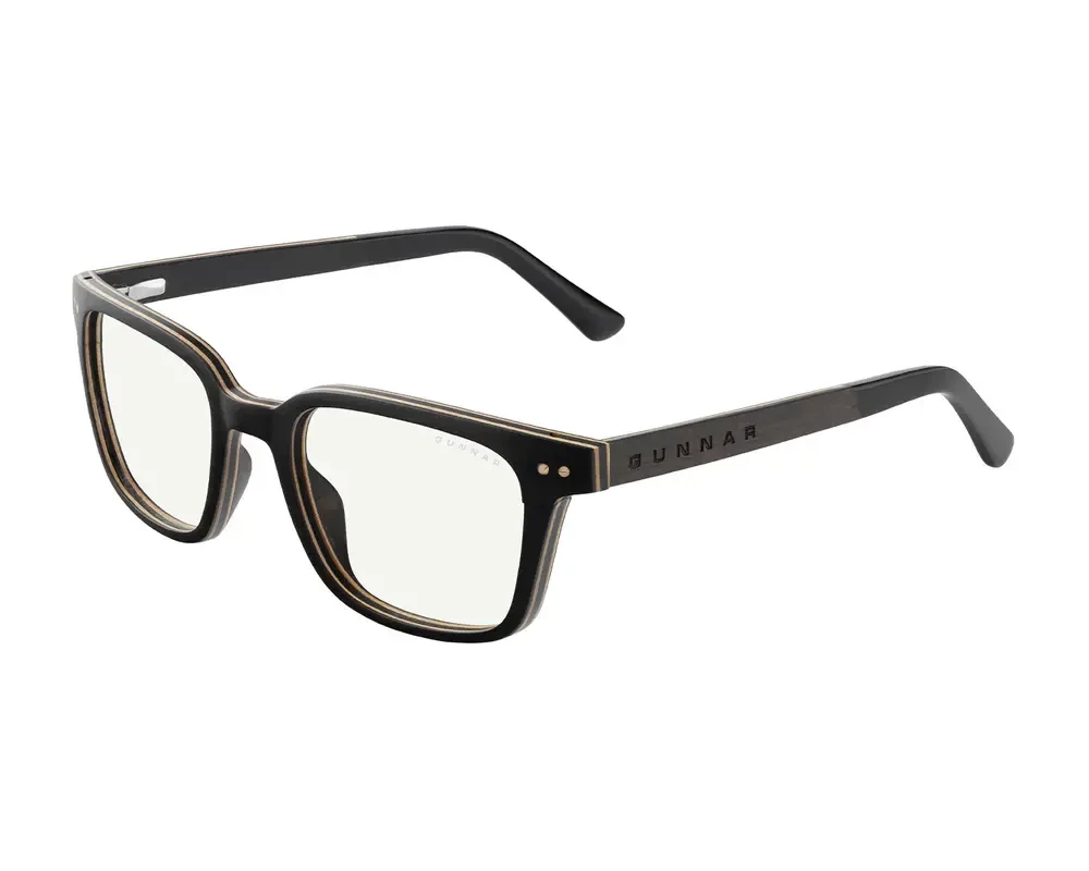 Очила за компютър Компютърни очила GUNNAR Muir Ebony (wood), Clear Pro 8