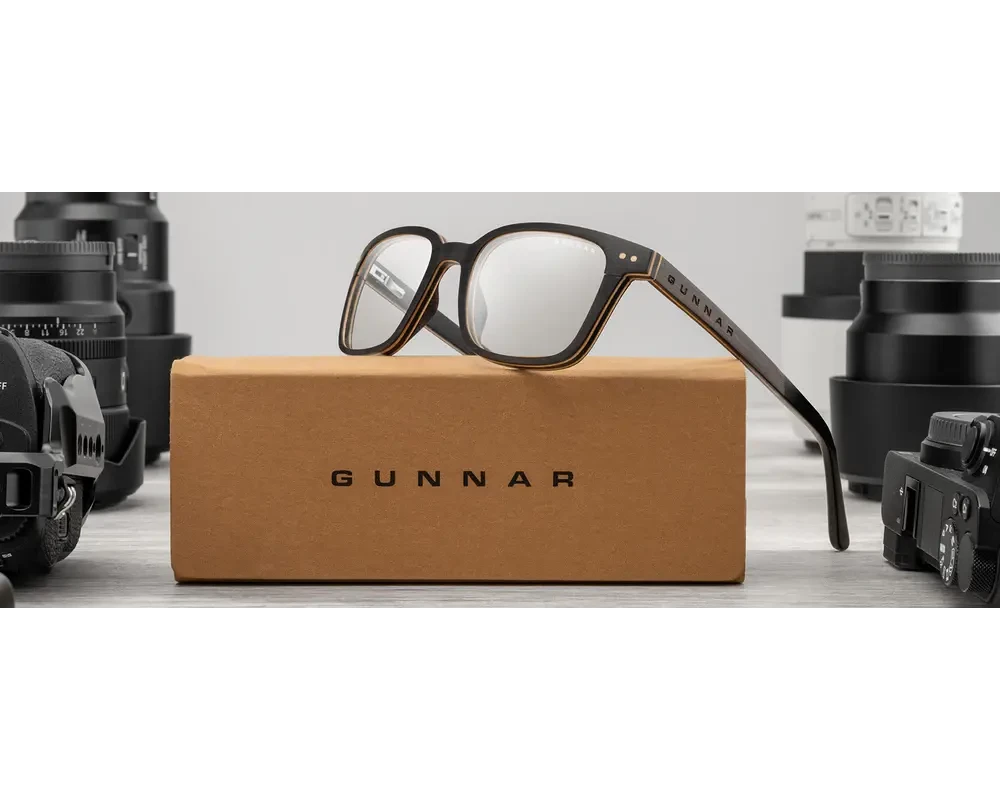 Очила за компютър Компютърни очила GUNNAR Muir Ebony (wood), Clear Pro 4