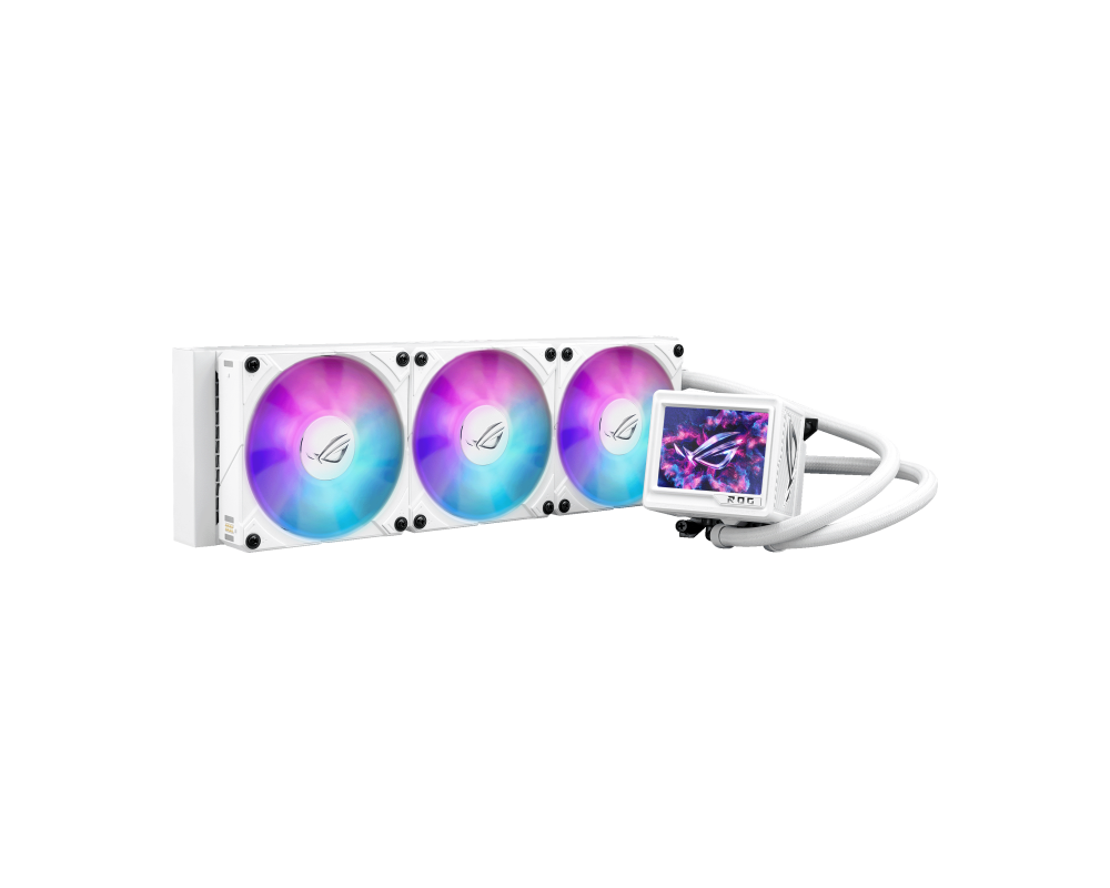 Охладител за процесор ASUS ROG RYUJIN III 360 ARGB EXTREME White Edition 3.5" LCD Display 3