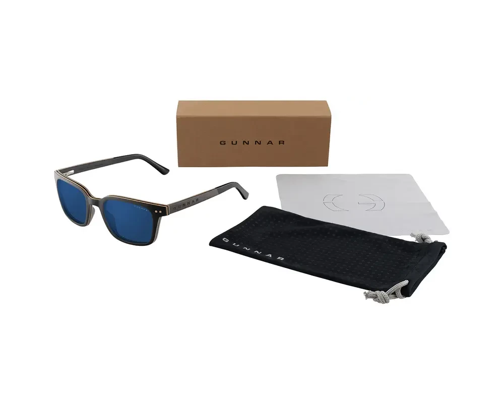 Очила за компютър Компютърни очила GUNNAR Muir Ebony (wood), Sun 4