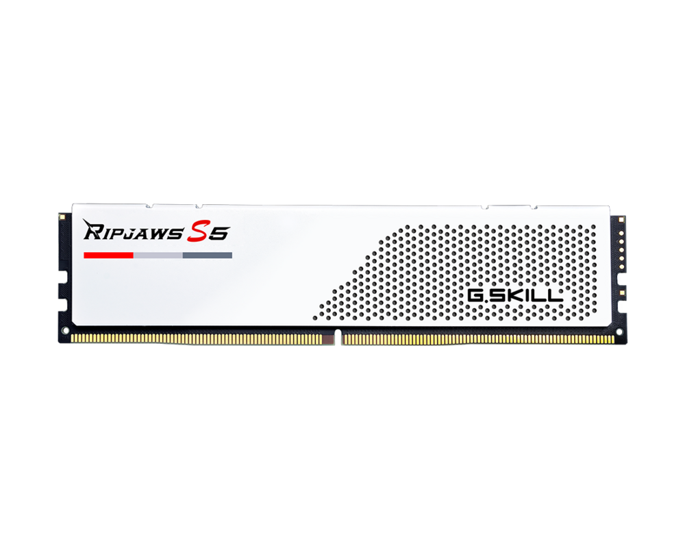 Памет G.SKILL Ripjaws S5 White 64GB(2x32GB) DDR5 6000MHz - Intel XMP 3