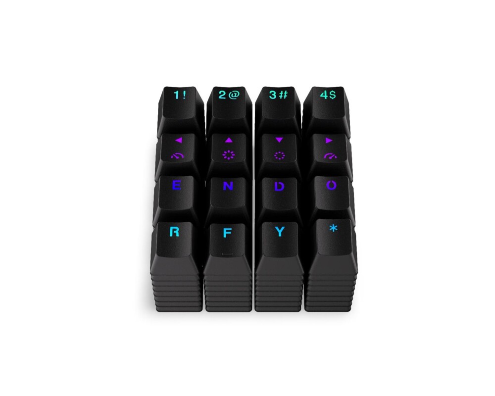 Геймърски аксесоари Капачки за механична клавиатура ENDORFY - 124 бр PBT - Черно 4