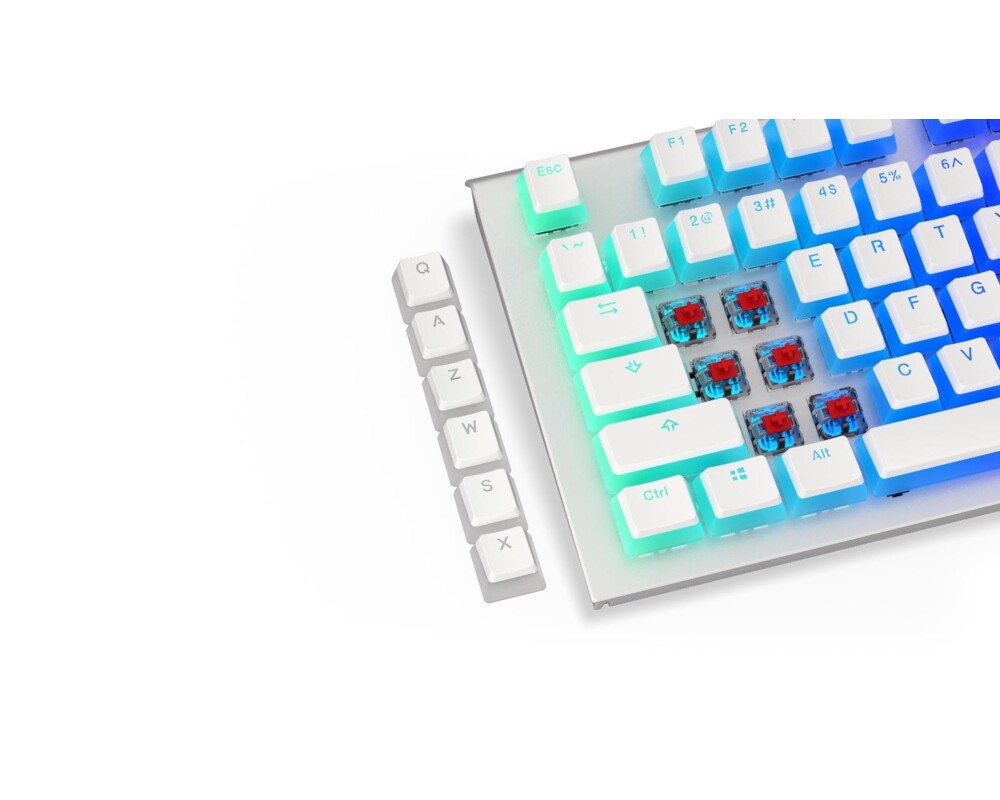 Геймърски аксесоари Капачки за механична клавиатура ENDORFY - 124 бр PBT - Onyx White 3