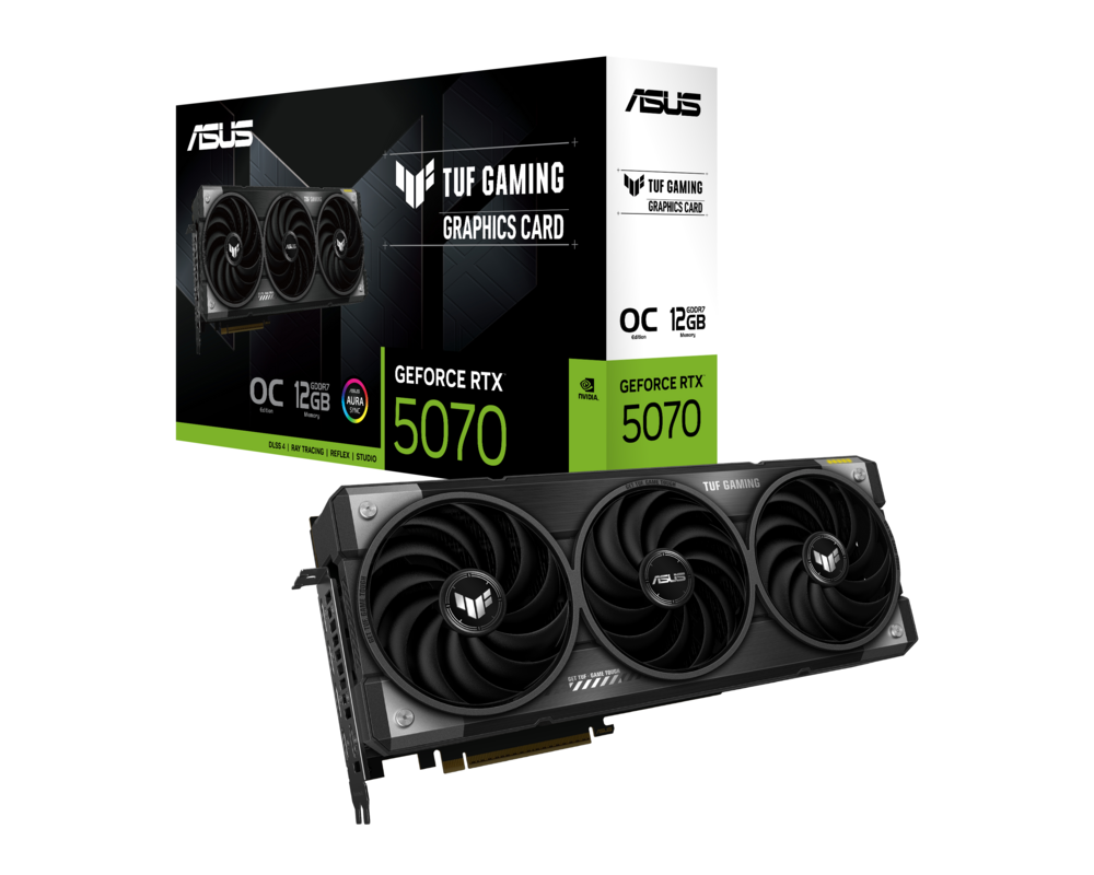 Видеокарта ASUS TUF Gaming RTX 5070 OC 12GB GDDR7 10