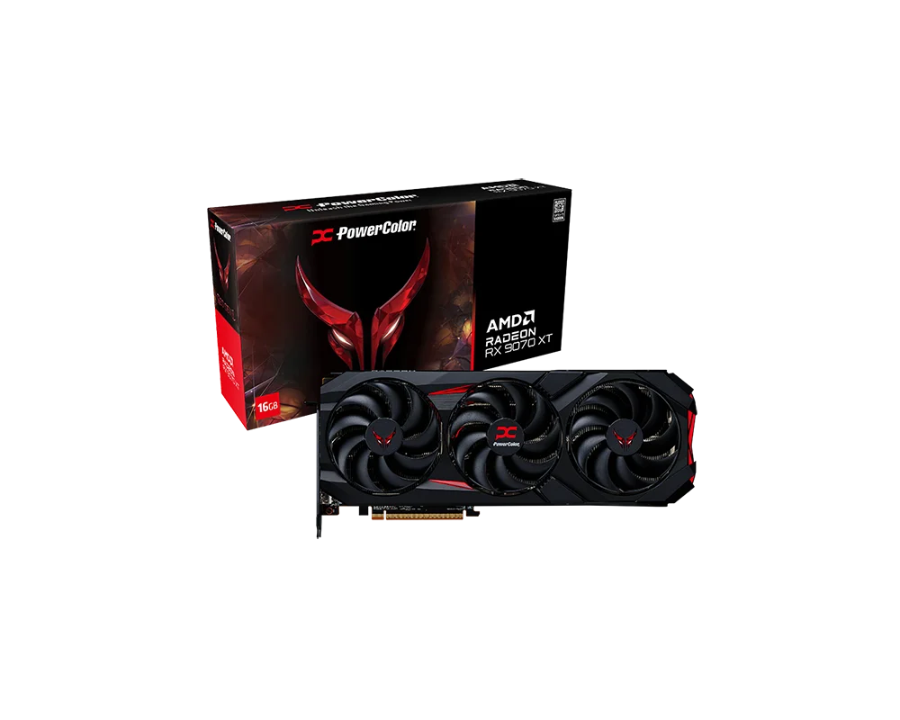 Видеокарта PowerColor Radeon RX 9070 XT Red Devil 16GB GDDR6 7