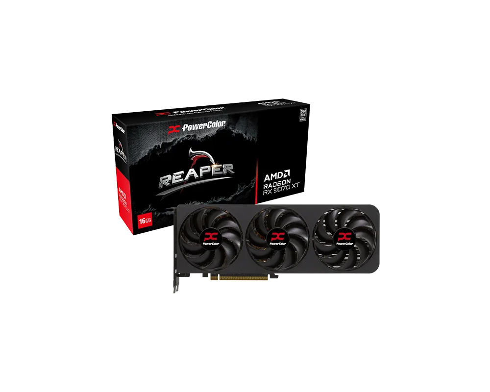 Видеокарта PowerColor Radeon RX 9070 XT Reaper 16GB GDDR6 6