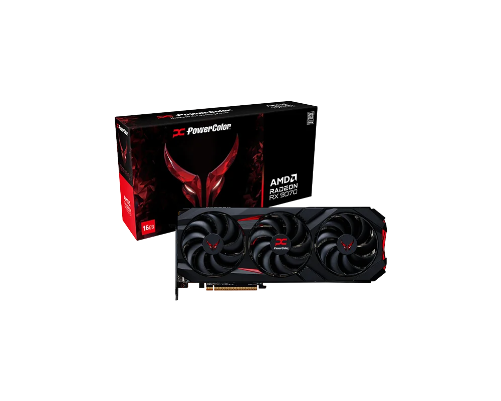 Видеокарта PowerColor Radeon RX 9070 Red Devil 16GB GDDR6 7