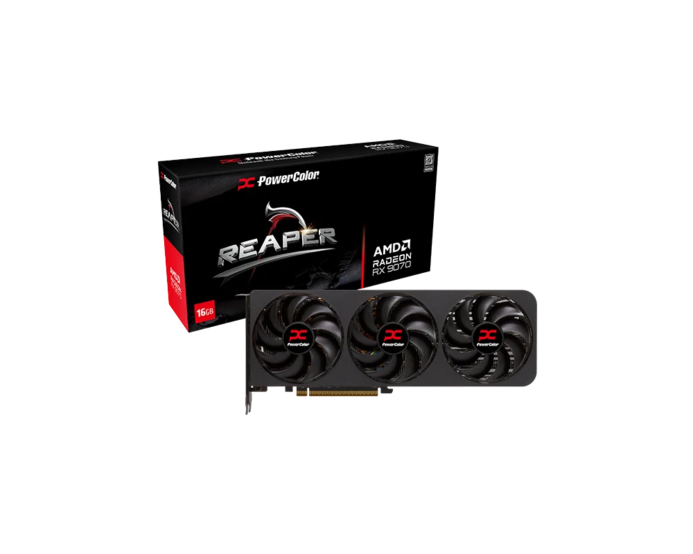Видеокарта PowerColor Radeon RX 9070 Reaper 16GB GDDR6 6