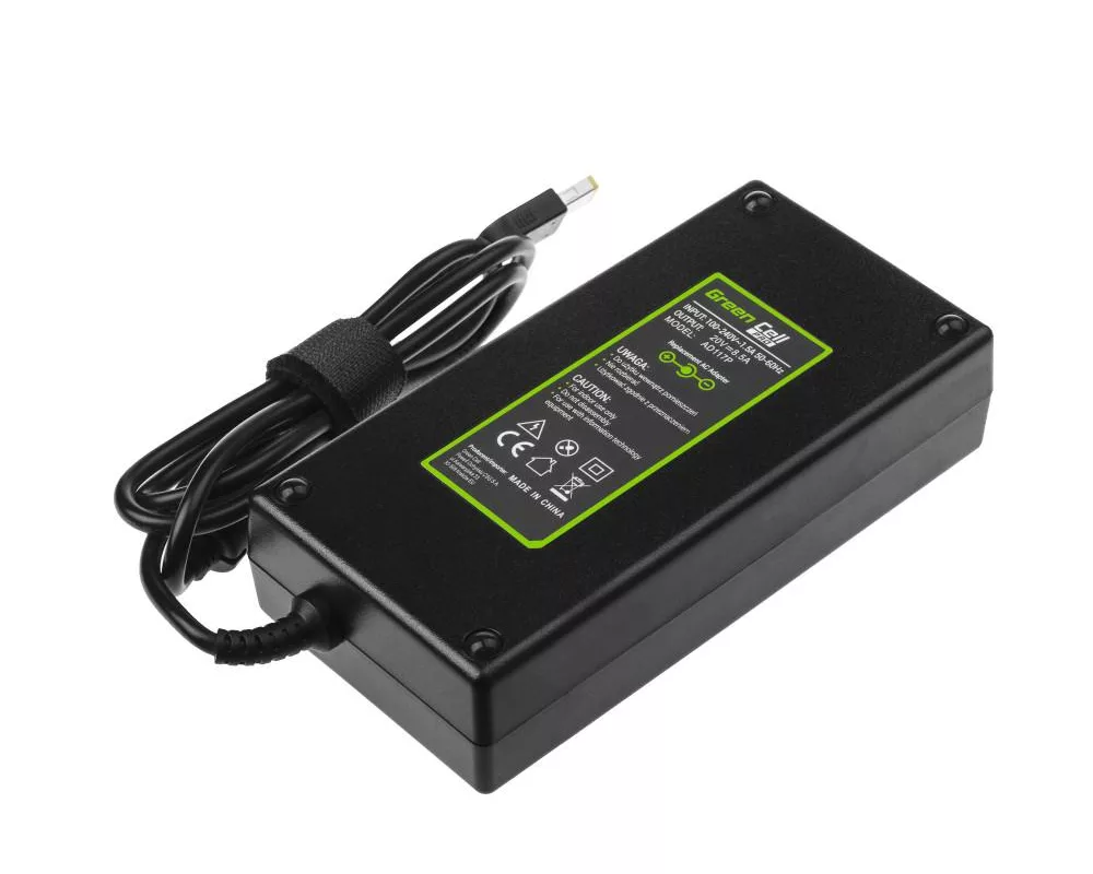 Зарядно Захранване за лаптоп GREEN CELL, PRO Charger / AC Adapter 20V 8.5A 170W for Lenovo Legion 5-15 15ARH05 15IMH05 17IMH05 Y530-15 Y540-15IRH Y540-17 Y720 2