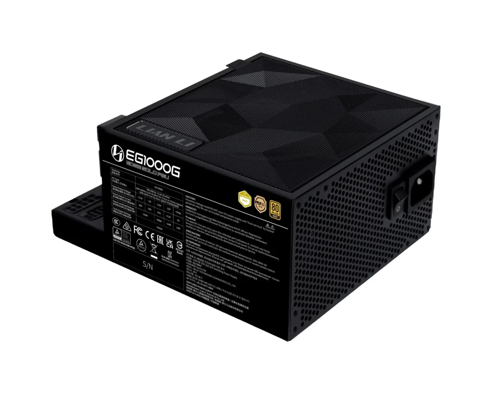 Захранване Lian Li EDGE 1000W 80+ Gold PCIe 5.1, ATX 3.1 - Черно 6