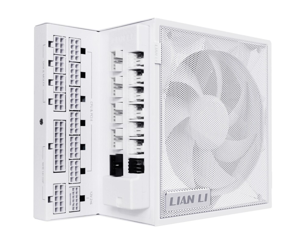 Захранване Lian Li EDGE 1000W 80+ Gold PCIe 5.1, ATX 3.1 - Бяло 2