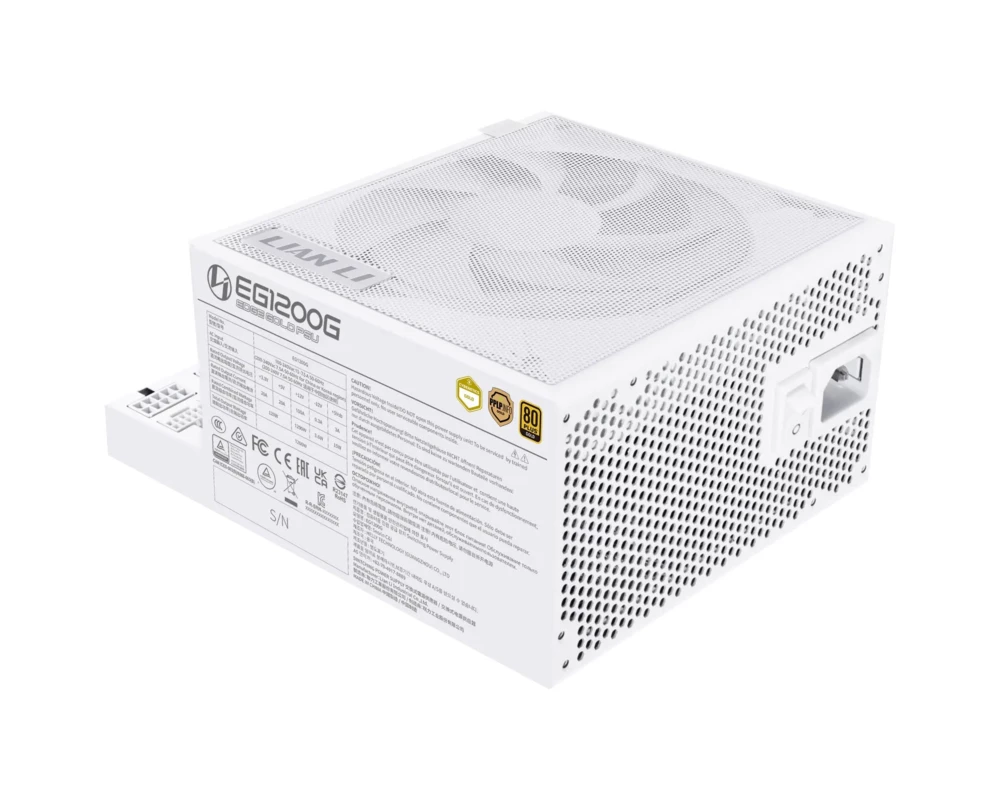 Захранване Lian Li EDGE 1200W 80+ Gold PCIe 5.1, ATX 3.1 - Бяло 4