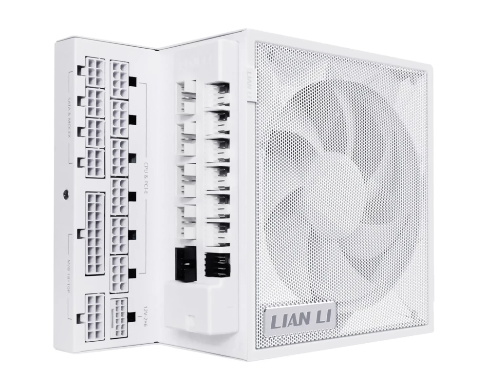 Захранване Lian Li EDGE 1200W 80+ Gold PCIe 5.1, ATX 3.1 - Бяло 2