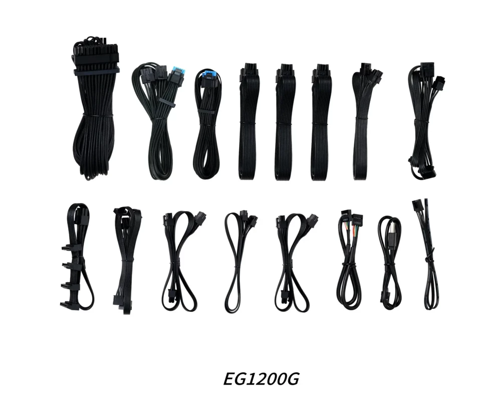 Захранване Lian Li EDGE 1200W 80+ Gold PCIe 5.1, ATX 3.1 - Черно 10