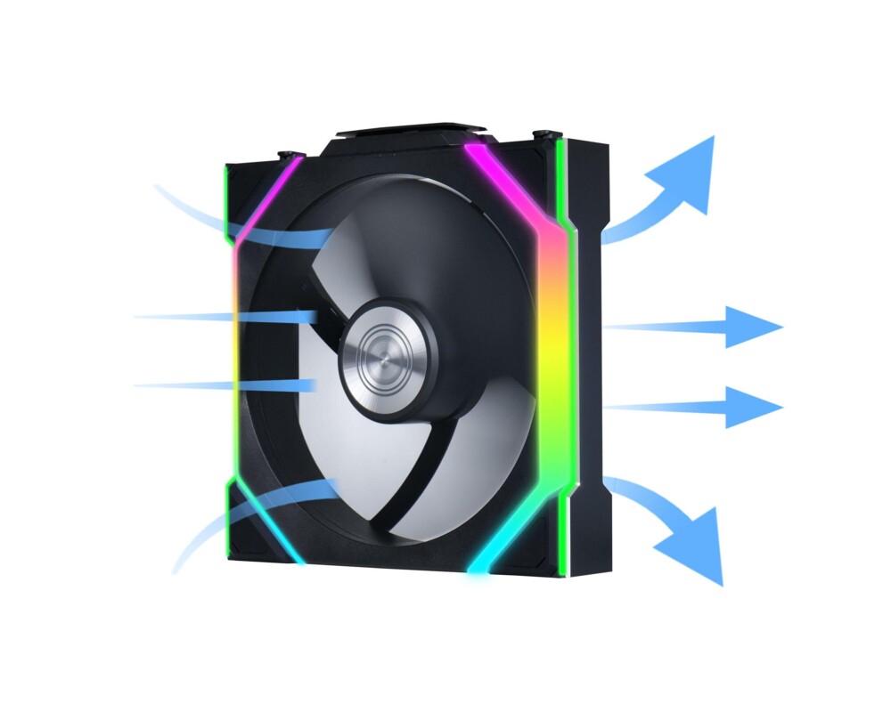 Вентилатор Lian Li UNI FAN SL Wireless ARGB PWM - 120 mm Черен 2