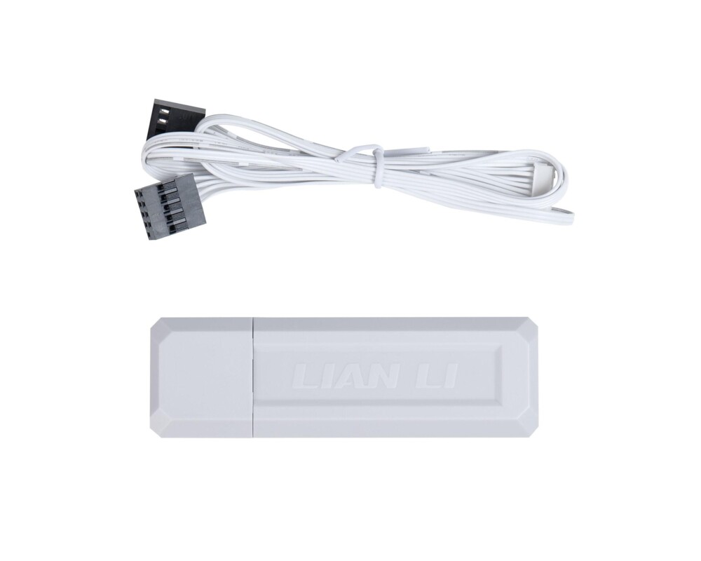 Вентилатор и 3бр Lian Li UNI FAN SL Wireless ARGB PWM Reverse Blade - 120 mm Бели + Контролер 10