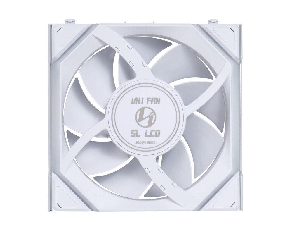 Вентилатор Lian Li UNI FAN SL Wireless LCD ARGB PWM - 120 mm Бял 5