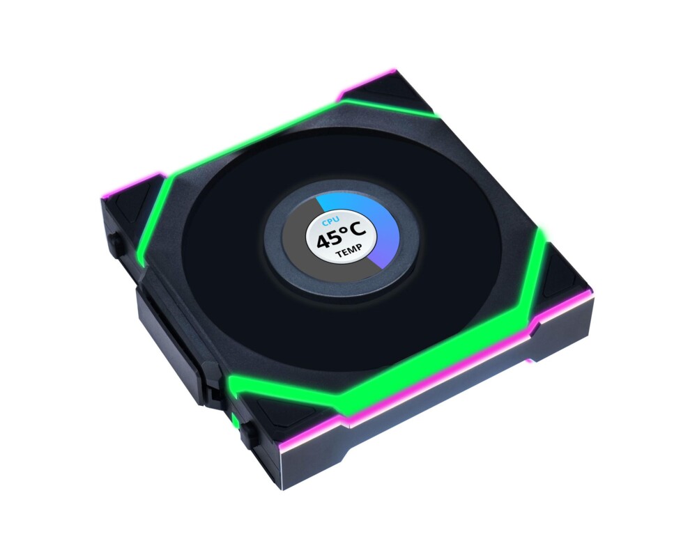 Вентилатор Lian Li UNI FAN SL Wireless LCD Reverse Blade ARGB PWM - 120 mm Черен 3