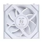 Вентилатор и 3бр Lian Li UNI FAN SL Wireless LCD ARGB PWM - 120 mm Бели 7